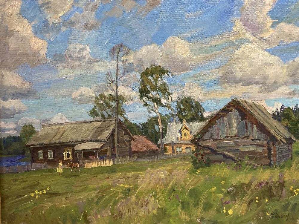 Russian School Farmstead in Summer, 50 x 65cm